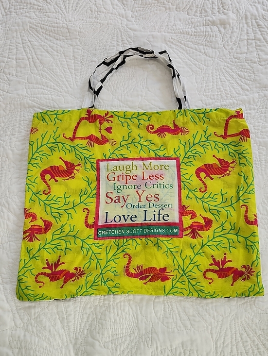 Gretchen Scott Designs Handbags - Gretchen Scott Shopping Tote Bag 15" X 18"